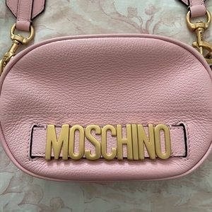 Authentic Moschino pink crossbody with certificate